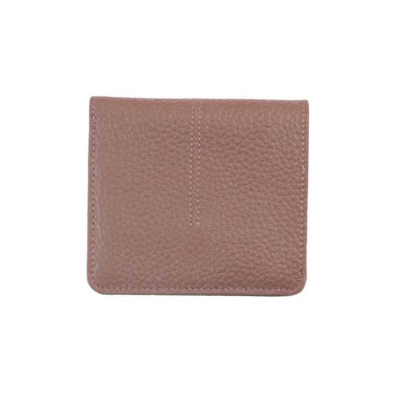 Leather Slim Cardholder Smart Wallet Ladies Simple Cowhide Holders Ultra Thin Wallet Womens Purse Z250527