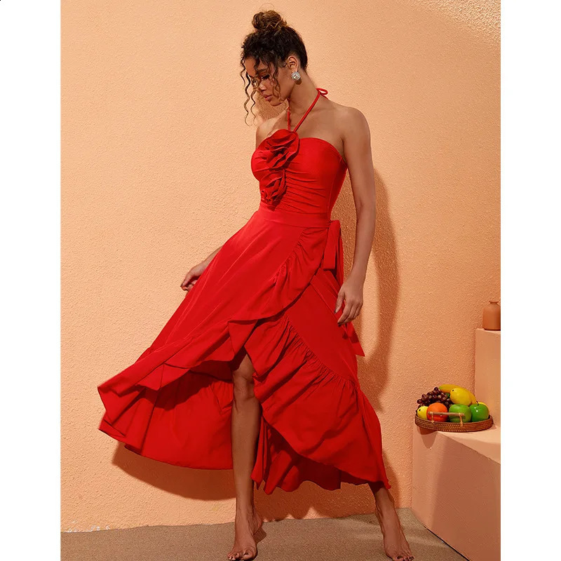 Womens Vintage Print Deep V Bikini Set Brazilian Beach Bathing Suit Sexy Dress 3D Flower Swimwear Swimsuit Skirt 1 Pc 250526