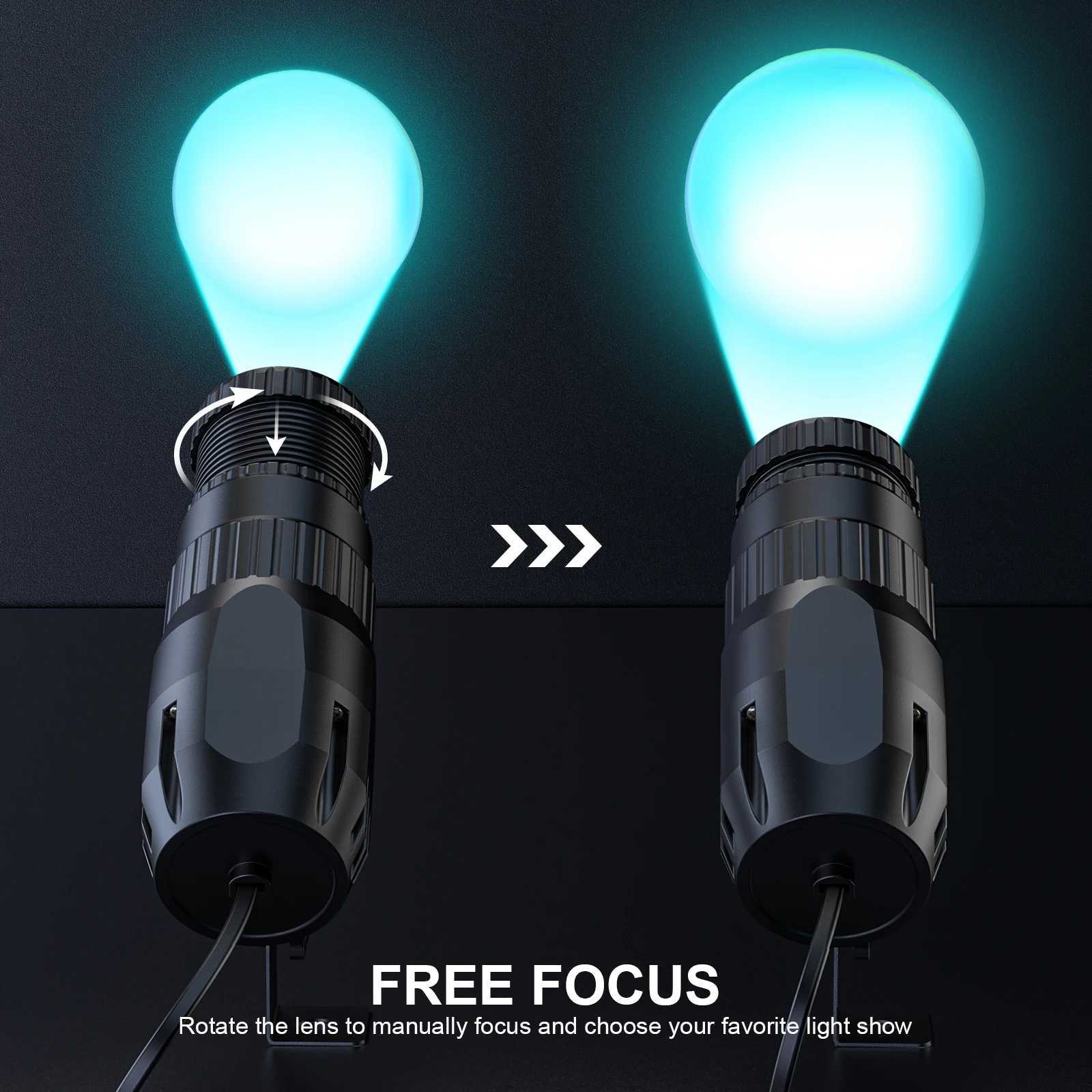 Yiflamefly 4Pcs 10W LED Pinspot Stage Light RGBW Manual Focus Mini Pinspot Light For DJ Disco Wedding Party Bar Club Show XJ250527