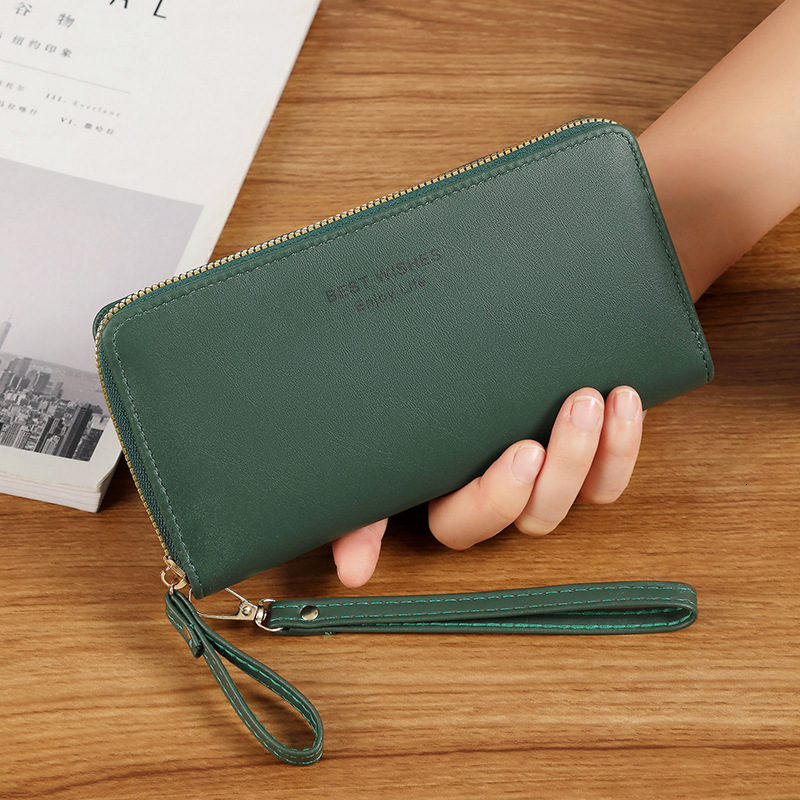 fashion Women s handheld long wallet Korean style handbag multifunctional card holder mobile phone bag coin wallet designer men fashion s wallet