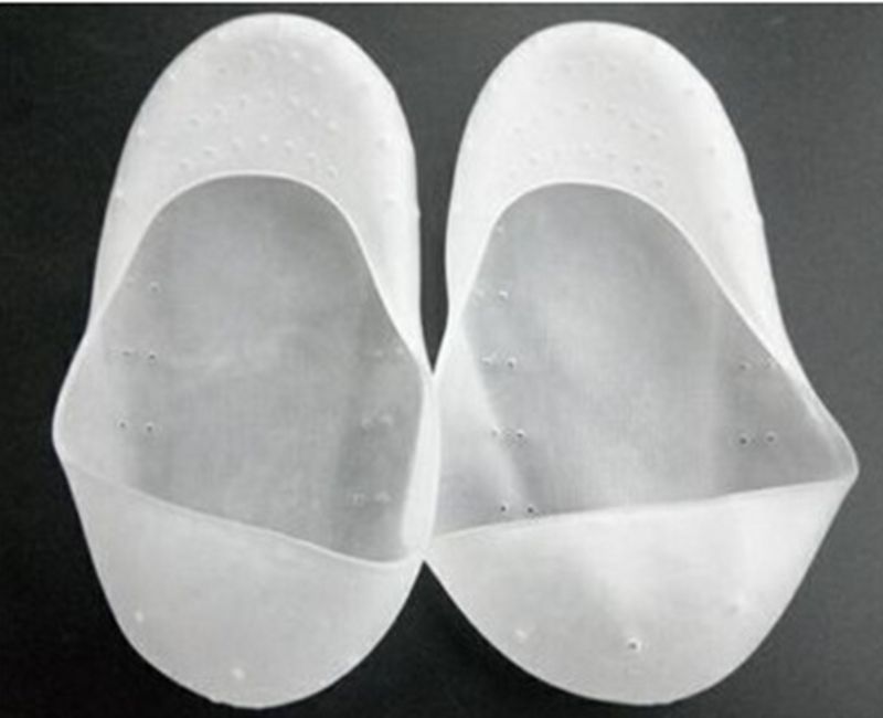 Soft Silicone Gel Moisturizing SPA Exfoliating Sock Pads for Woman Heel Dry Hard Cracked Skin Provide moisturizer