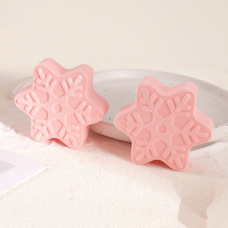 Hot sale snowflake model bath ball bath salt ball new bubble pop bath salt customized