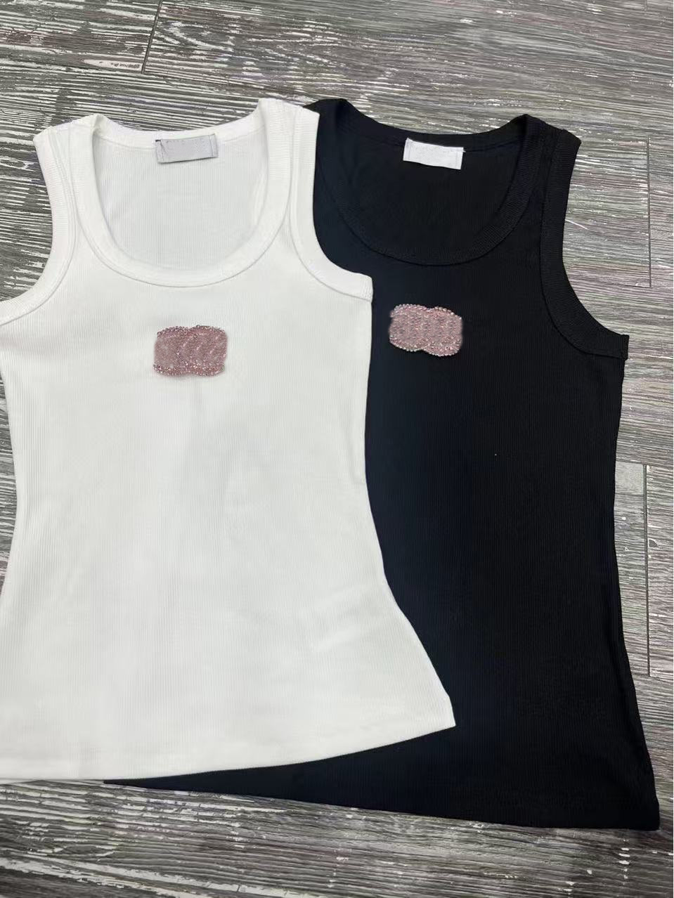 Women's Tanks Camis Alphabet crystal diamond knit camisole women's sleeveless top It a versatile base for slimming and shaping