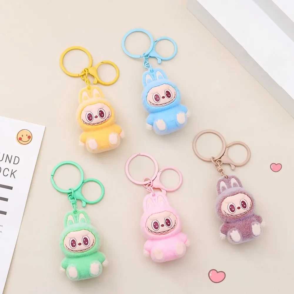 Labubu Keychain Blind Bag The Monsters Vinyl Face Doll Heart-Moving Blind Box Backpack Pendant Decoration Macaron Pendant Gift W250526
