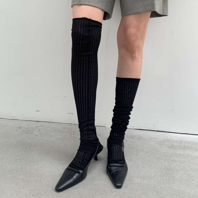 Korean Style Summer New 2025 Niche Versatile Stiletto High Kitten Heel Simple Genuine Leather Square Toe Sandals