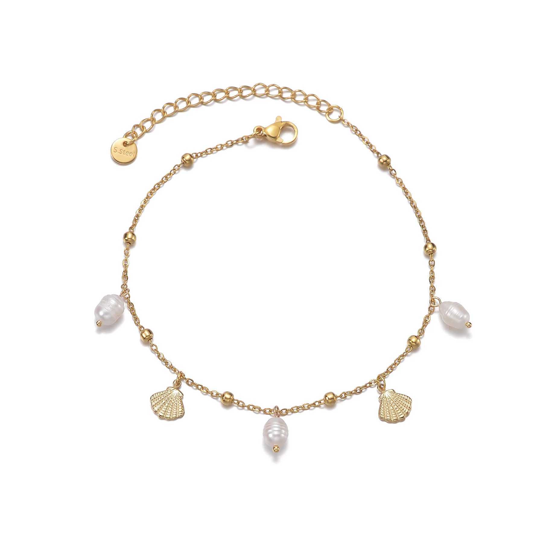 UZone Fashion Bead Pendant Ankle Chain Bracelet On Leg Foot Stainless Steel Adjustable Charm Feet Chain for Women Jewelry Gift W250526