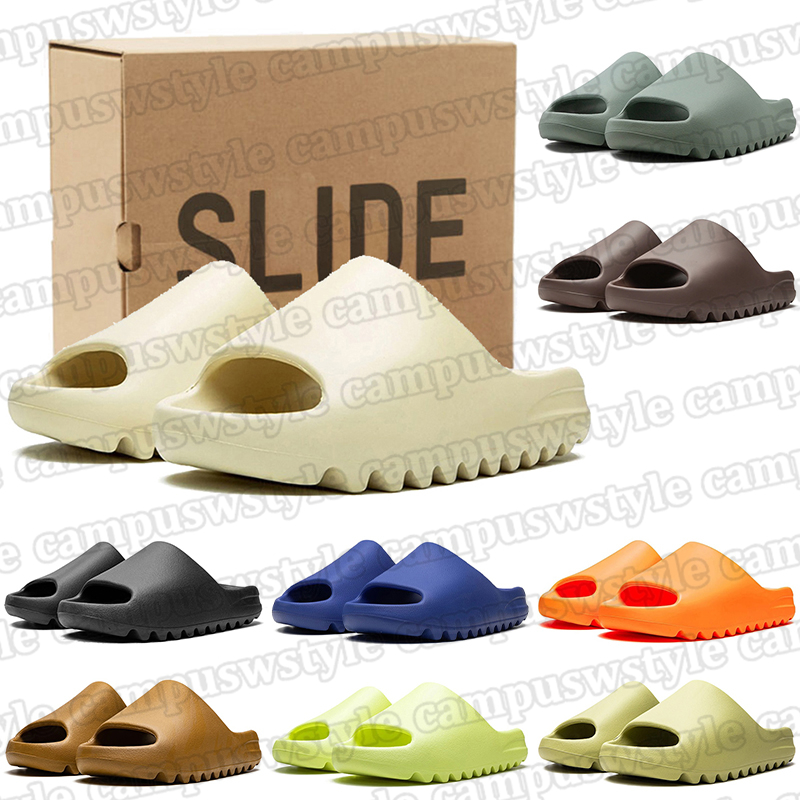 free shipping with box famous designer sandals for men women slides triple black bone navy blue grey blue sliders flat sandal mens womens slide beach outdoor shoes