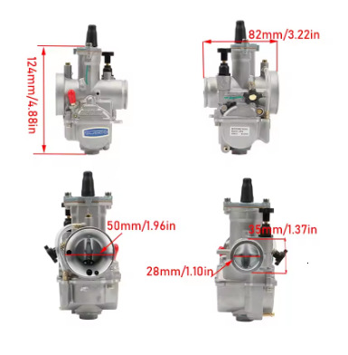 Universal Carburetor For PWK 28 30 32 34 mm 2T 4T For Keihin Mikuni Carburador With Power Jet For Yamaha Suzuki Honda 75cc-250cc