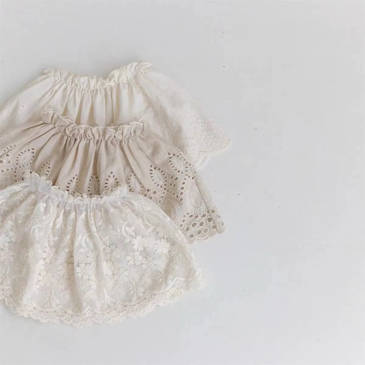 Summer Baby Girl Skirt Cotton Lace Embroidered Toddler Princess Sweet Girls Infant All Match Tutu 250527