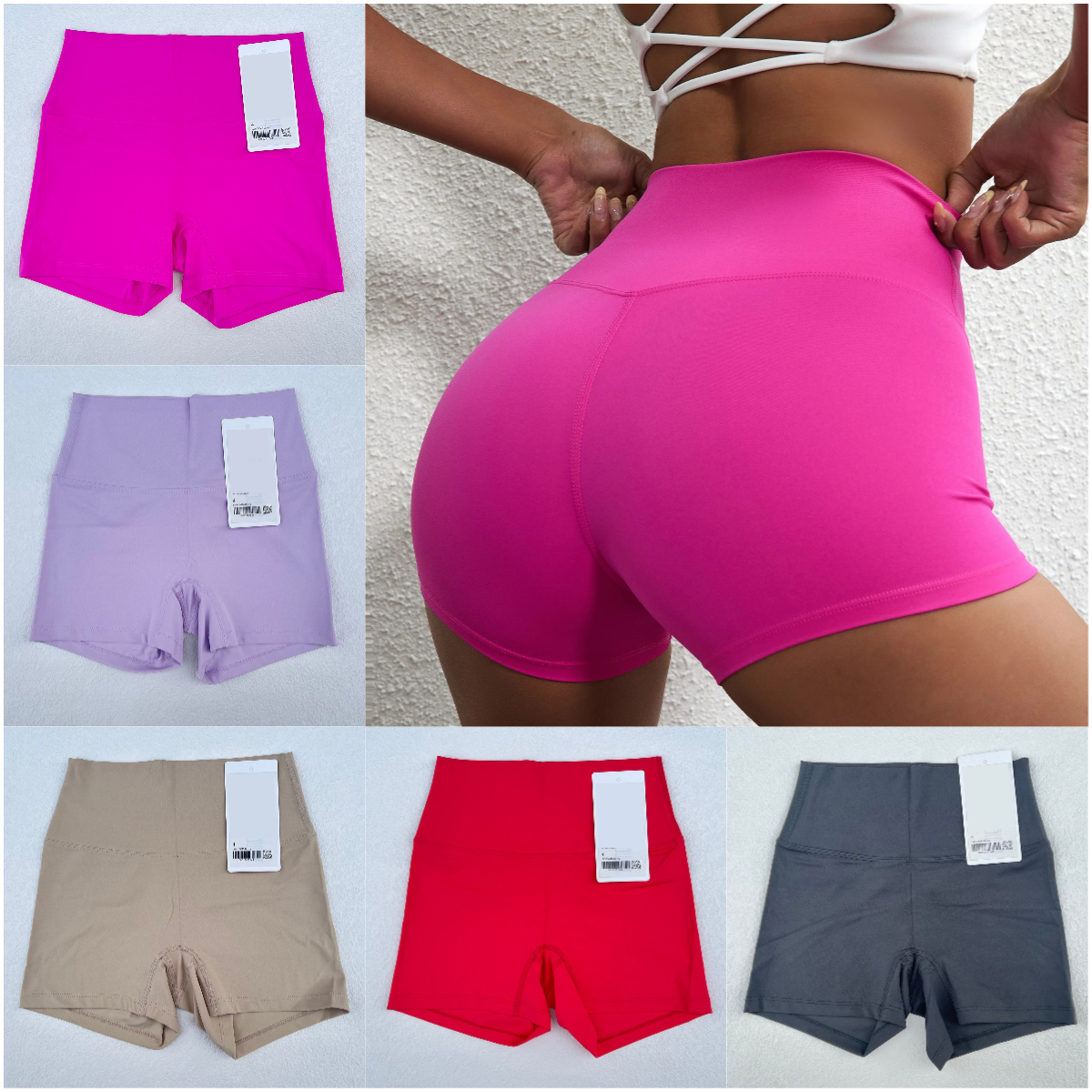 Align high rise yoga short 4 inch women gym wear sports Yoga Shorts Women's Sport High Waist Fitness Wear short push up sporty woman Workout free shipping short tights