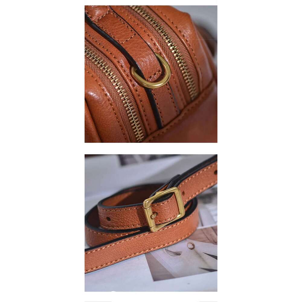 Fashion Casual Natural Genuine Leather Women's Shoulder Crossbody Bag Organizer Designer Real Cowhide Small Handbag