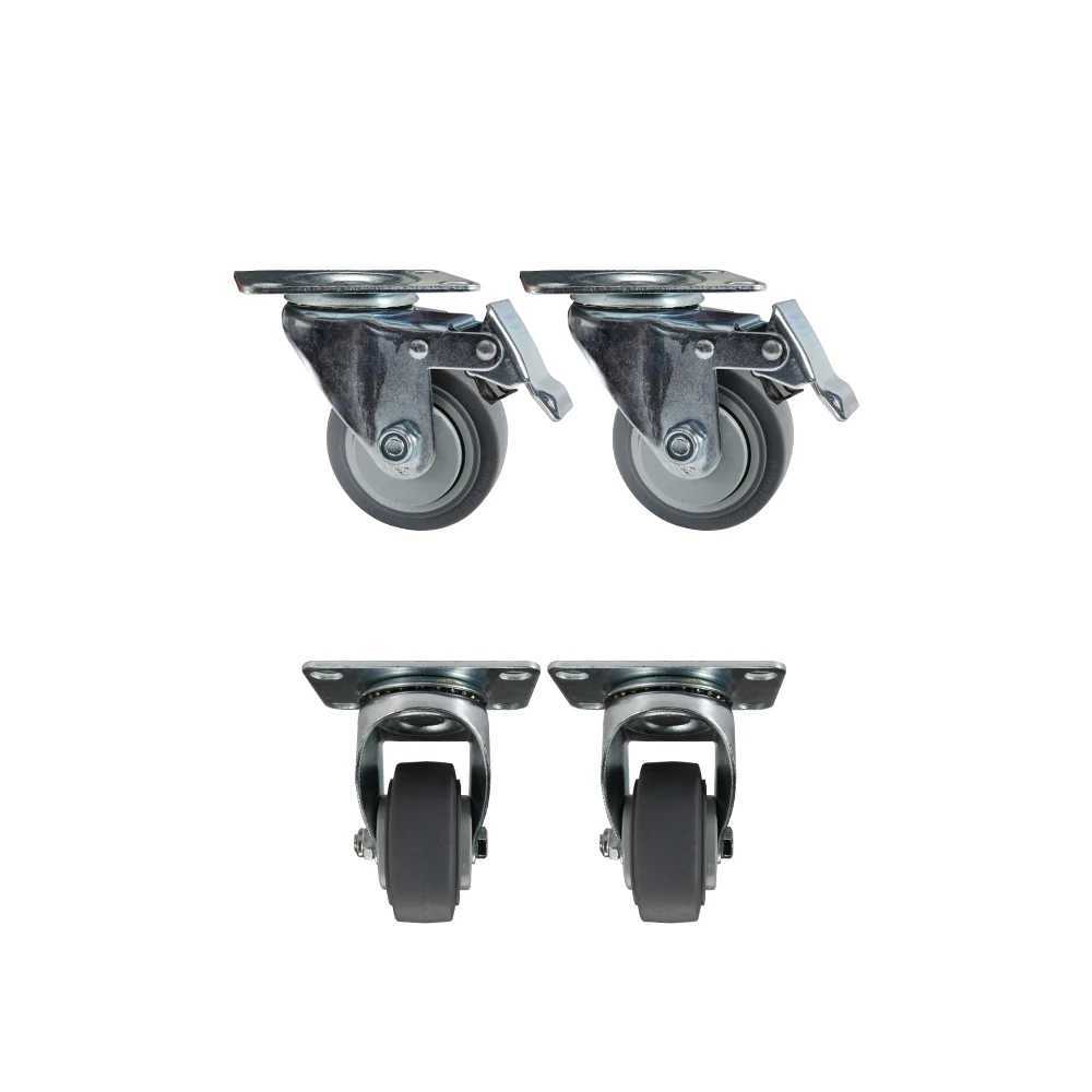 SHEHDS Flight Case 2 In 1 with Built-in Wheels for 2 LED Wash 19x15W Moving Head Light Disco KTV Party DJ Stage XJ250527