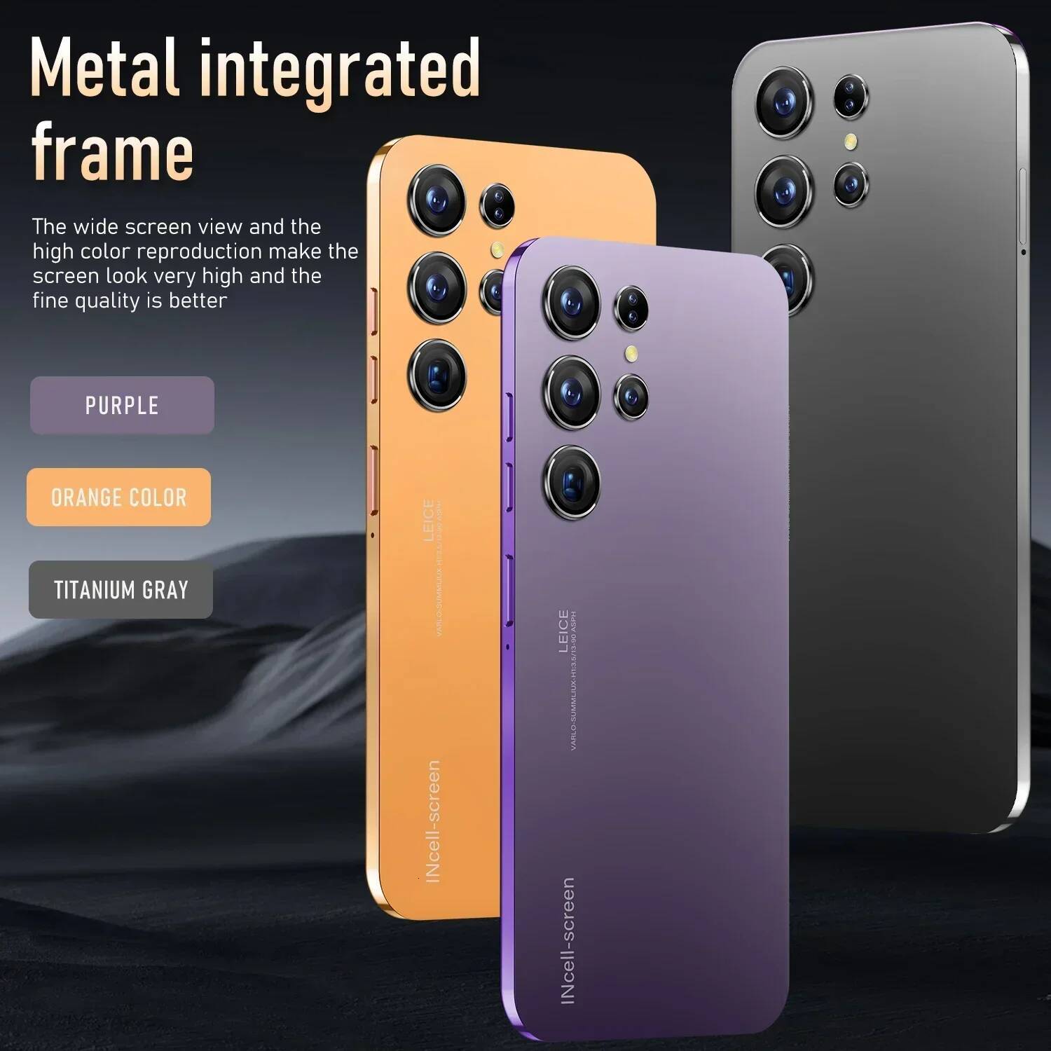 S25 Ultra Smartphone 7.3inch Front 72 million Pixels 108million HD rear camera Android14 Face Unlocked mobilephone