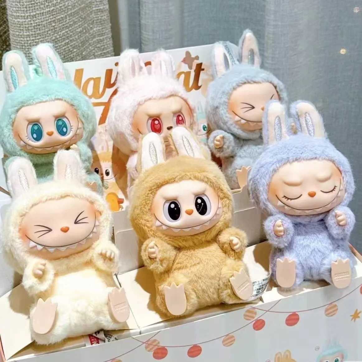 High Quality Anime Figure Labubu the monsters blind box Vinyl Pendant Doll Model Toy Kawaii Monster surprise box Keychain Gift W250526