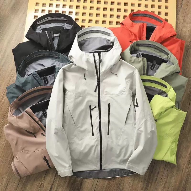 Men's Jackets Arc Duricrust Rain-proof Mens Womens High Quality Camping Coat Outdoor Waterproof Windbreaker Hiking Mountain Clothes