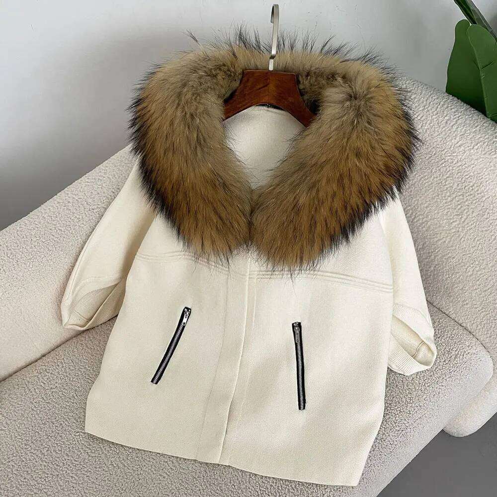 Cardigan 2025 European Fashion Knitted Sweater Real Coat Natural Fox Fur Jacket Clothes for Women Spring Autumn Outerwear