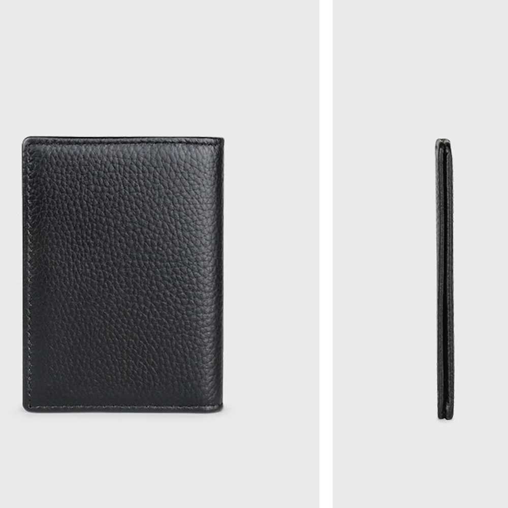 Lychee Genuine Leather Mens Card Holder Anti-magnetic RFID Bag Ultra Thin Soft Business Card Holder for Men Z250527