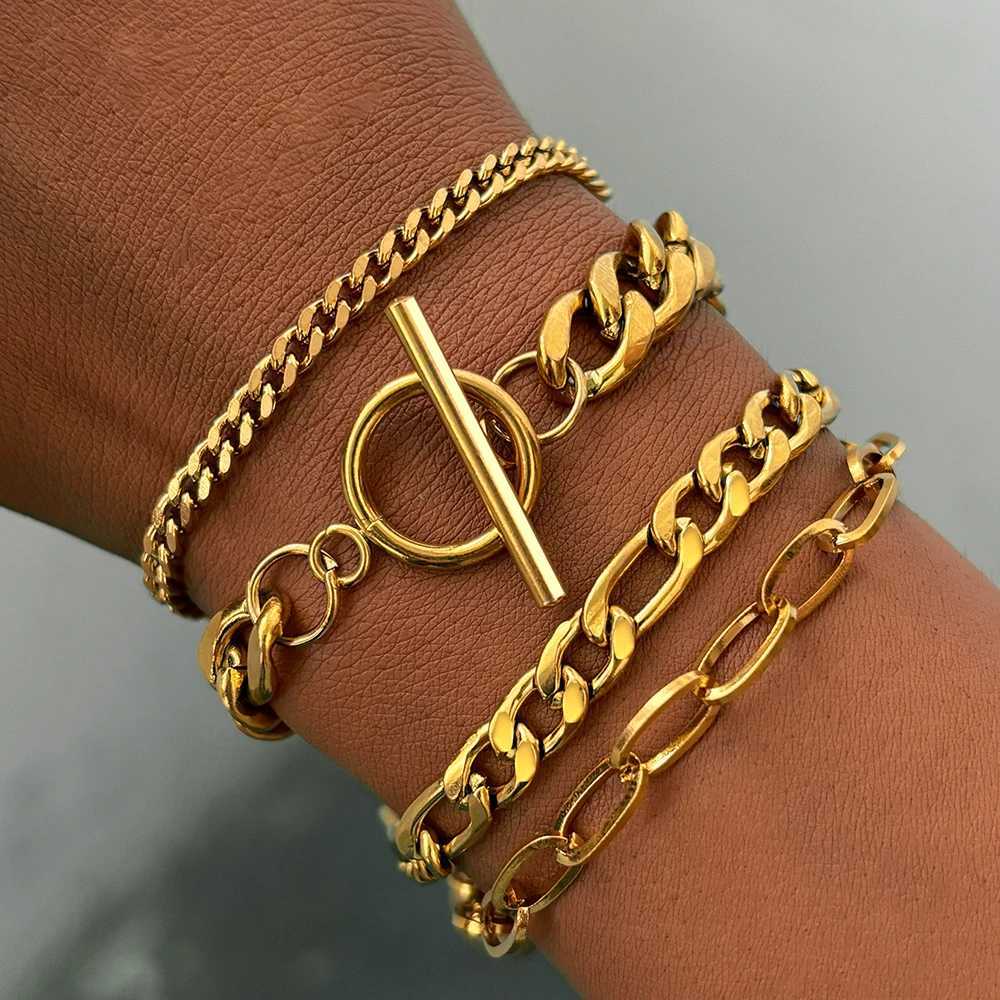 Stainless Steel Bracelet Set High-end Atmosphere Multi Bracelet Set Fashion Bracelet For Women Jewelry Gifts with a Difference W250526