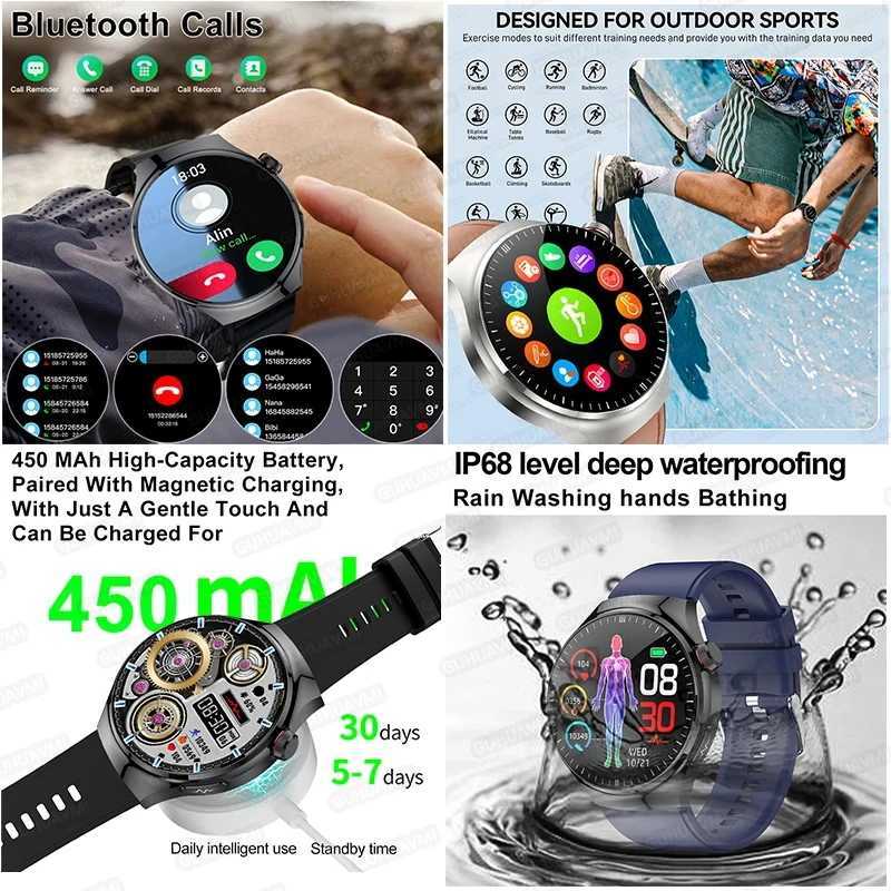 2025 New For Accurate Blood Lipid Uric Acid Smart Watch Men Women ECG+PPG Blood pressure etooth call Health SmartwatchXJ250513