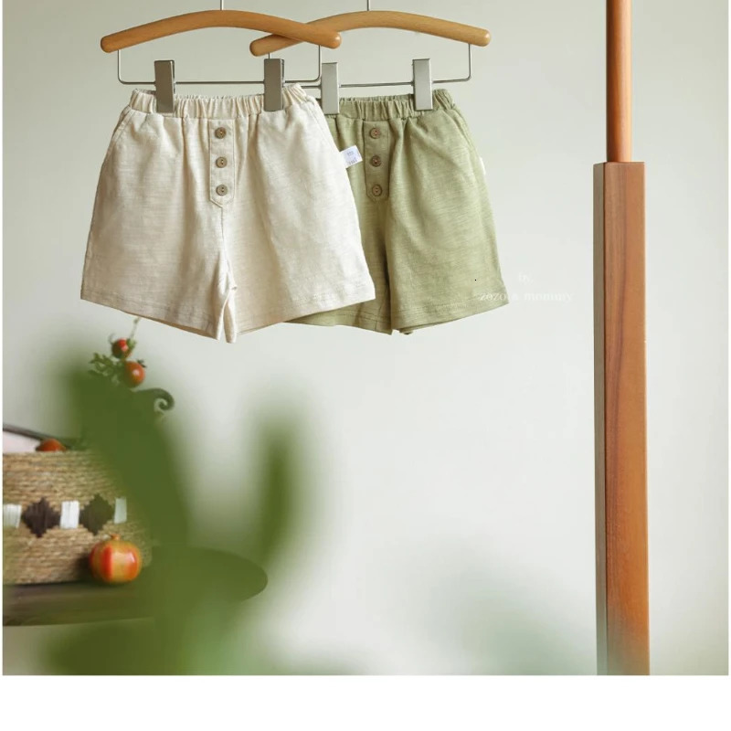 Boys Coconut Tree Embroidered Bamboo Cotton Breathable Thin Casual Shorts Summer Infant Toddler Girls Baby 250527