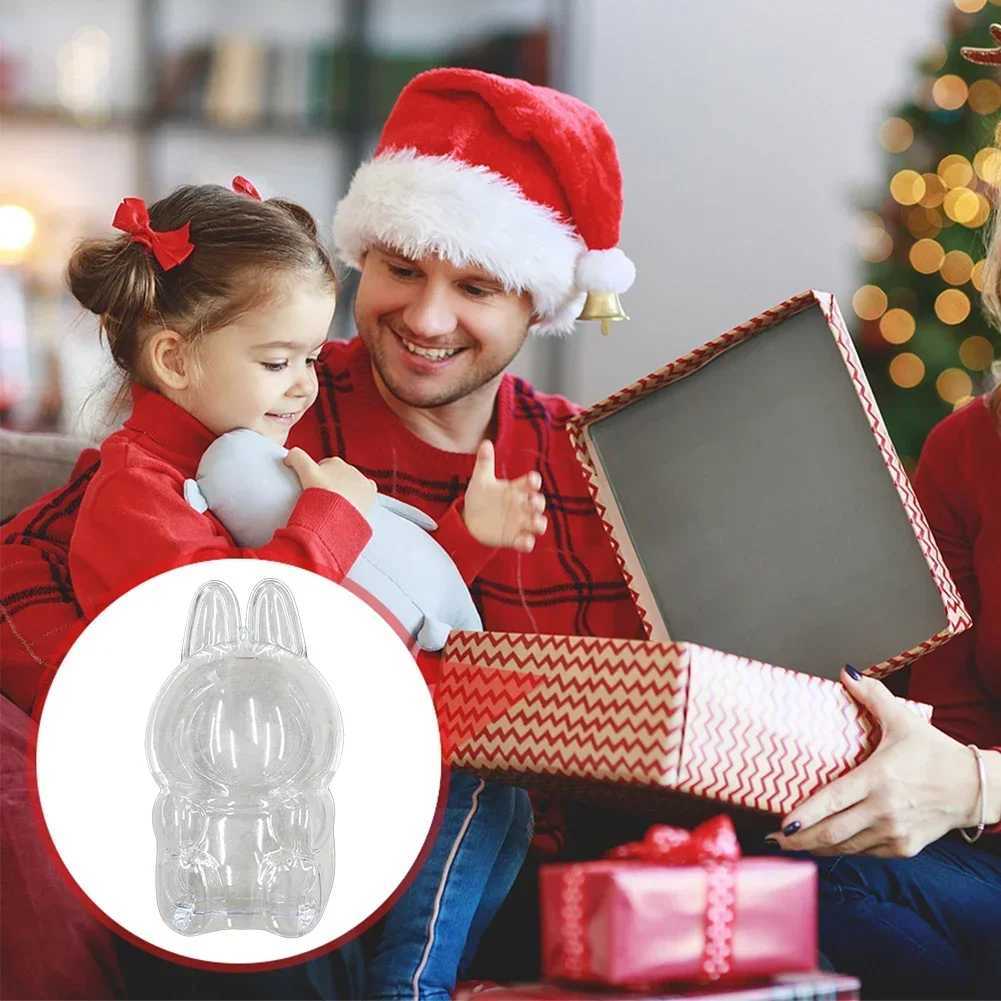 For Labubu Transparent Protective Cover Monster Toy Elf Doll Cover Storage Box Cute Elf Plushie Display Cover for Party Dolls W250526