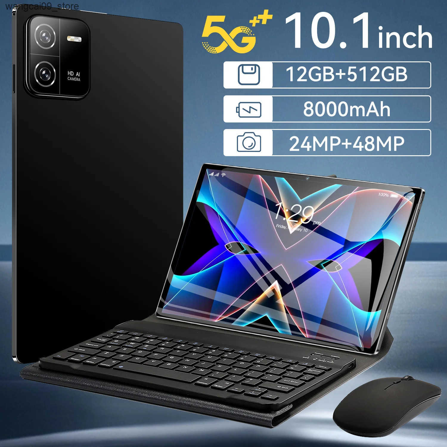 Global Version New Pad Pro Tablet Android12 10.1 Inch 12GB 512GB 5G Dual SIM Phone Call G Bluetooth WiFi Google Tablet PC z250527