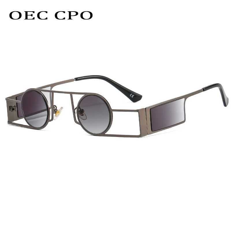 OEC CPO Punk Men Round Sunglasses Vintage Women Retro Round Sun Glasses Female Unique Metal Steampunk Eyewear UV400 oculos Z250527