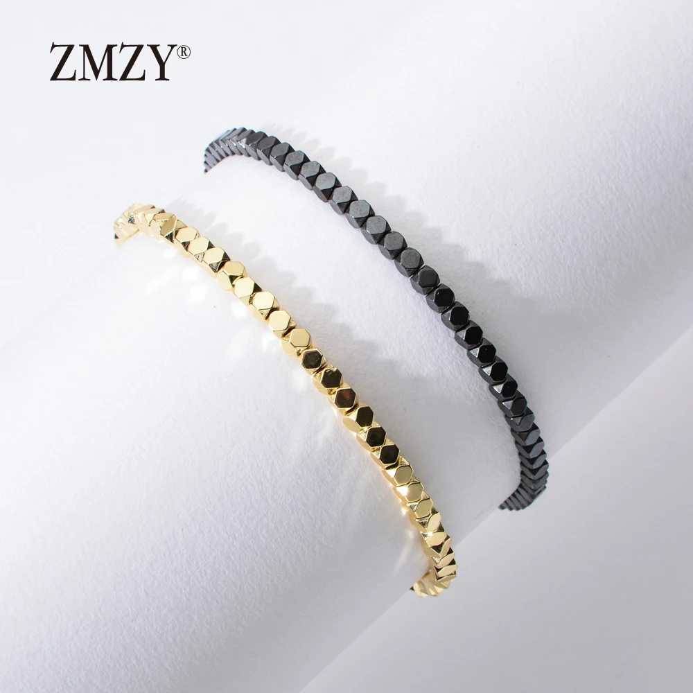 ZMZY New Fashion Minimalist Handmade Boho Bracelet Stone Hematite Beads Bracelet Jewelry Gift Friendship Women Accessories W250526