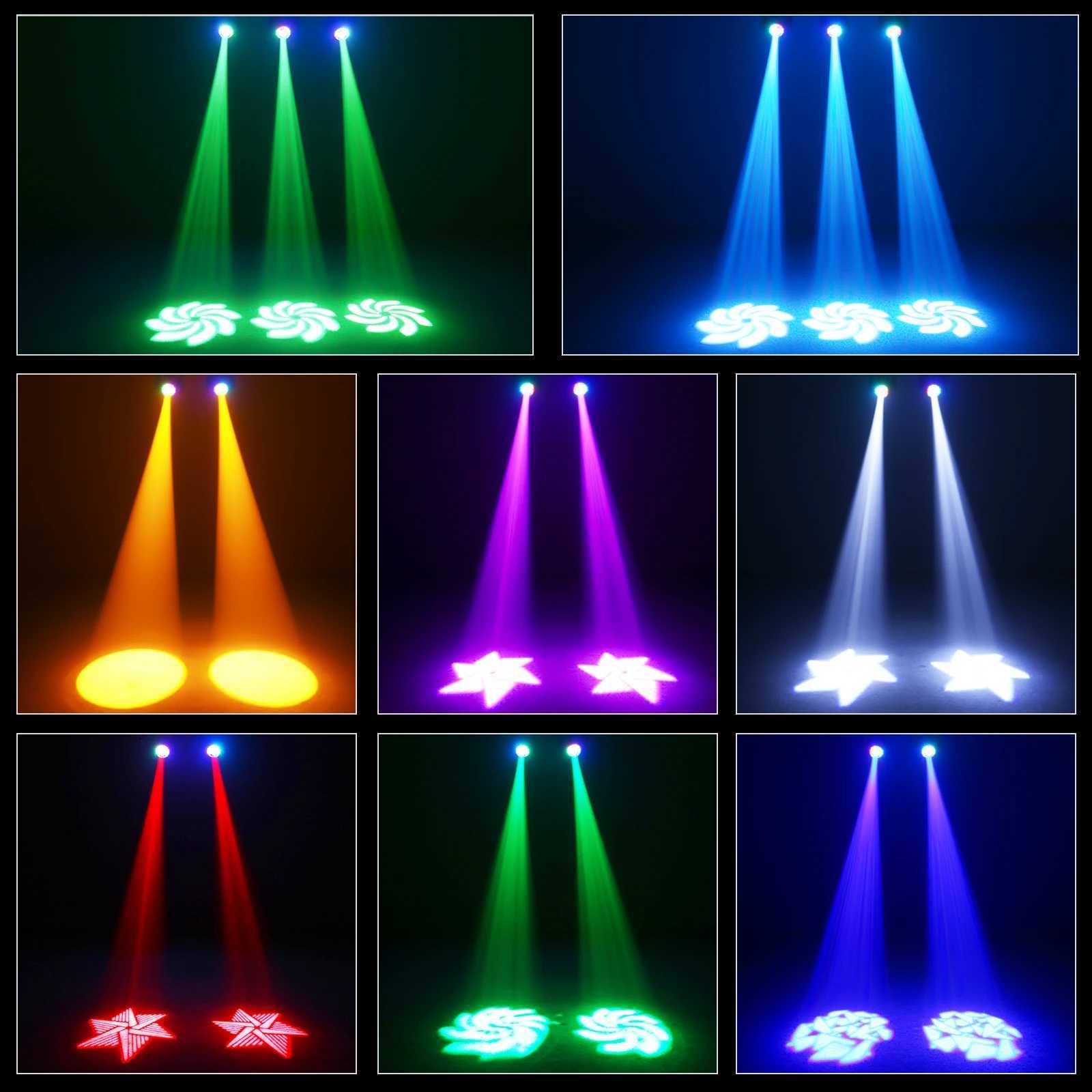 2PCS 10W LED Moving Head Light RGBW 4in1 Stage Effect Lighting Projector for Disco Party Concert Church Wedding Theater Bar Club XJ250527