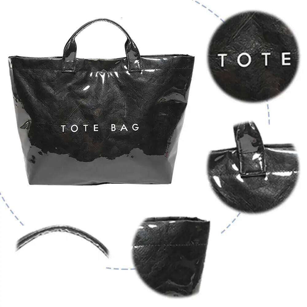 Women's Bags Designer Solid Color Tote New Fashion Women's Designer Shopping Bag Large Capacity Handbag PVC Waterproof Totes Bags