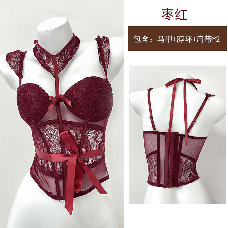 Bao Fei Fishbone Bra Pure Desire Outer Wear Lace with Chest Pad Camisole Top Inner Short Base Vest for Women 274