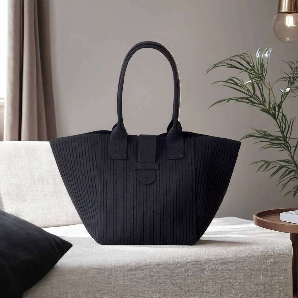 Tote For Gray College Shoulder Fashionable Green White-Collar Commuting Bag Classic Black Handbag Women New