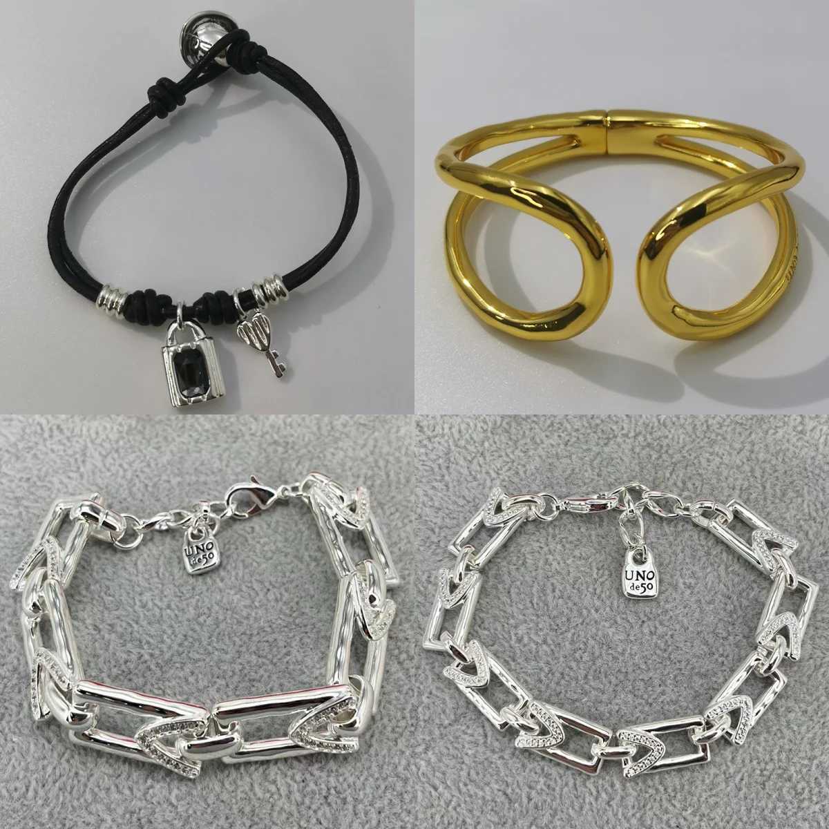 Spanish original unode50 jewelry hemp rope pearl bracelet light luxury fashion girls exquisite gift couple versatile accessories W250526
