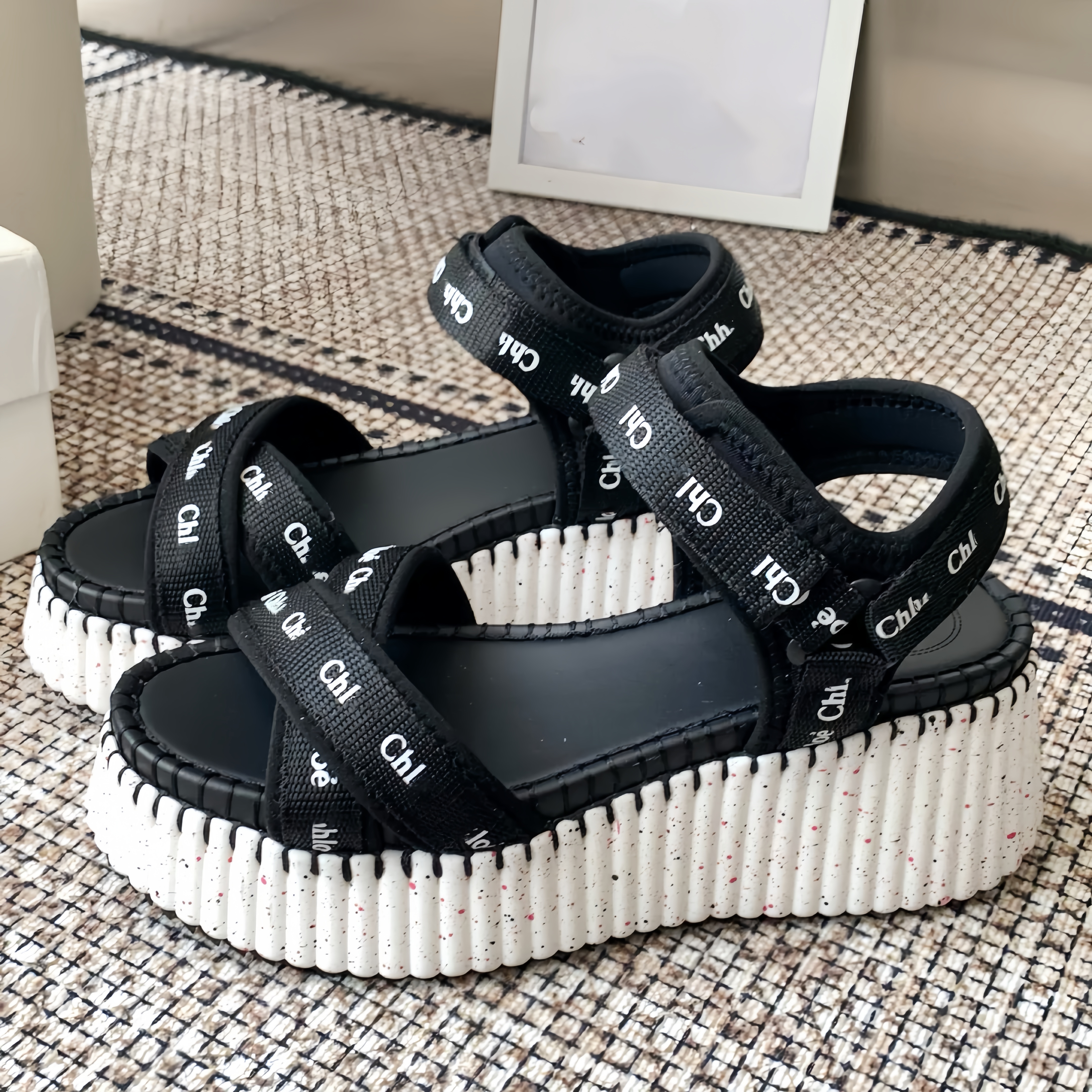 Top Designer Platform Sandals Womens nama shoe Luxury sandale femme Gladiator canvas Denim leather Loafer Ankle Strap Mule slide summer slippers Wedge Casual shoes