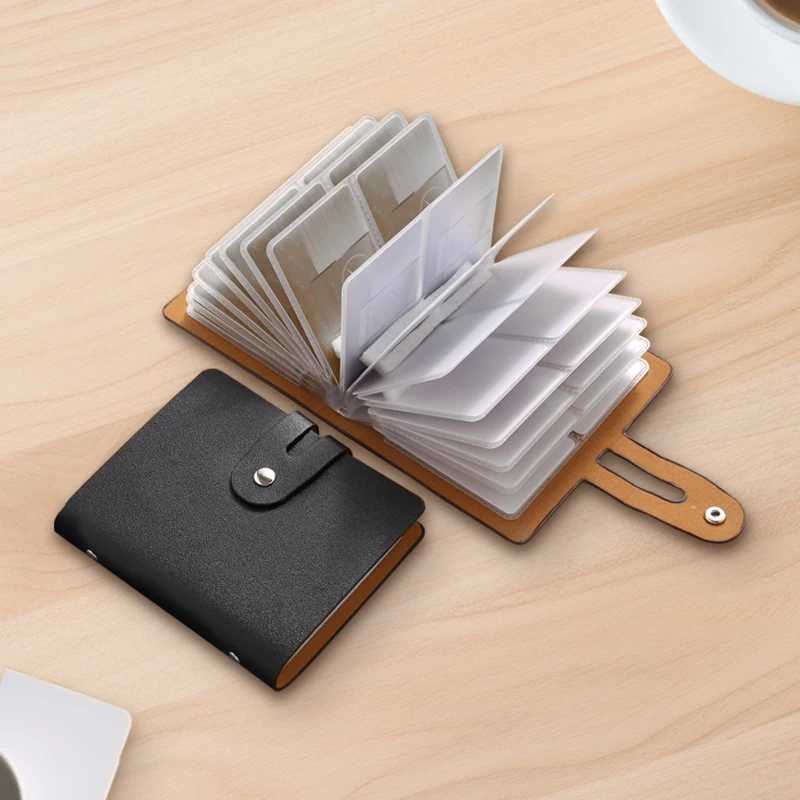 1PC 64 card slot anti demagnetization anti theft brush exquisite bank card bag zero wallet lightweight thin simple and com Z250527