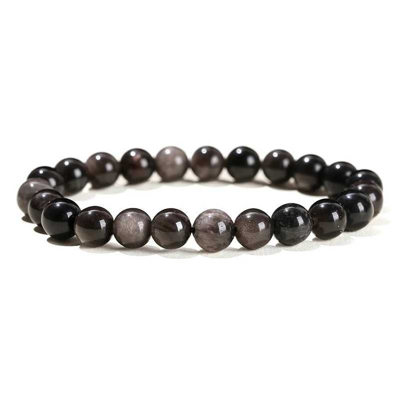 JD Natural Stone Beads Bracelet Amethyst Tiger Eye Crystal Quartz Agate Gem Beads Bangles Women Men Reiki Healing Jewelry Gift W250526