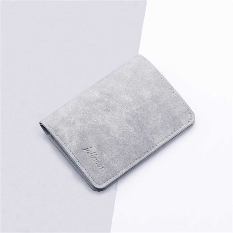 2025 New Style Mini Thin Men Wallet Card Holder Mens Purse Coin Pouch Card Holder Short Vertical PU Leather Wallet Z250527