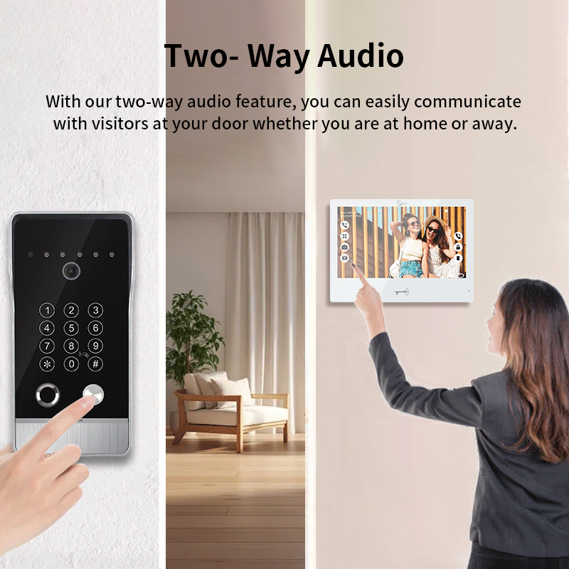 anjielo weatherproof video doorbell with twoway audio motion detection ideal for villa security