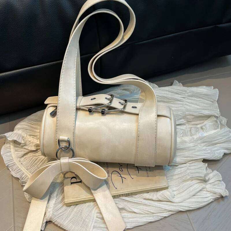 Women's Bags Designer Brand Boston Large Capacity Tote Korean Bow Handbag Female Simple Fashion Texture Underarm Trendy Versatile Shoulder Bag