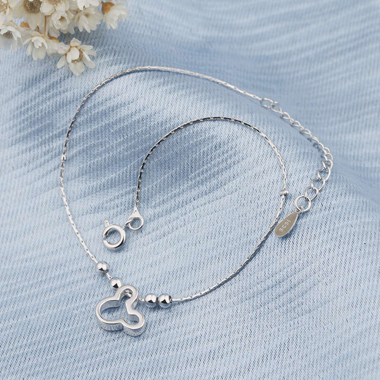 Korean Style Summer Imitation Sier Anklet Trendy Foot Jewelry Fashionable Elegant Beach Women's Accessories