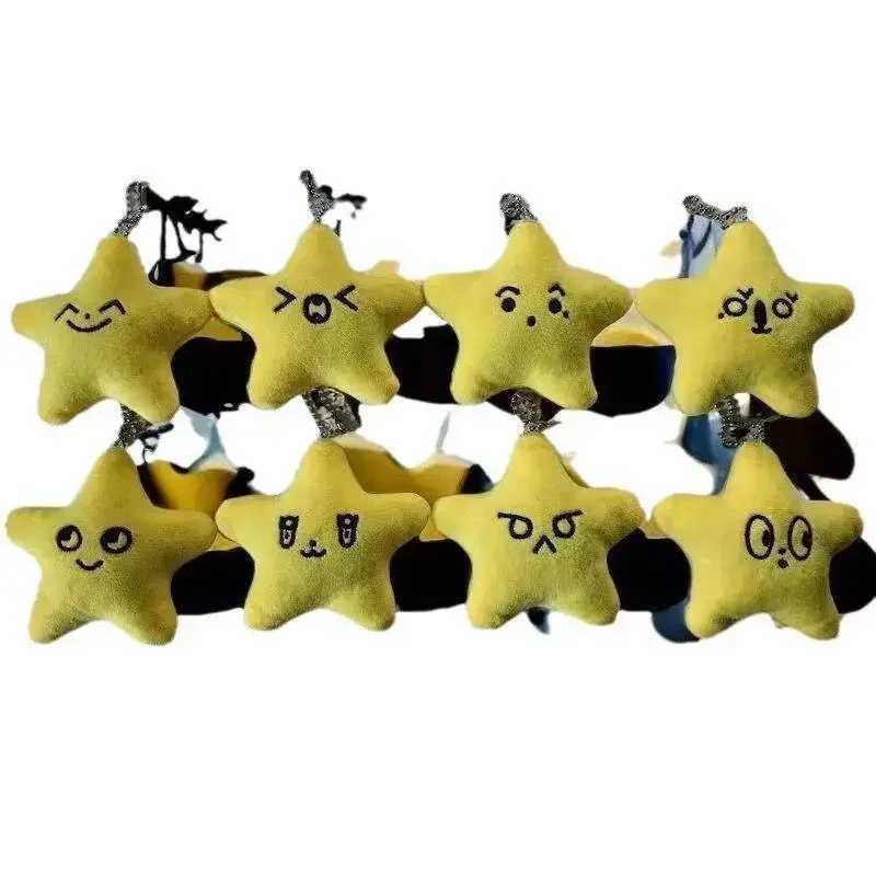 MARK DoYoung HAECHAN TAEYONG Keychain Yellow Pentagonal Heart Expression Keychain Plush Pendant For Fans Star Soundabl W250526
