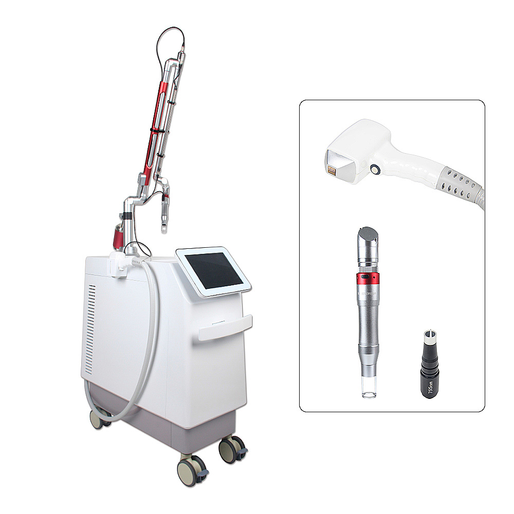 2 in 1 Nd Yag Pico Laser Tattoo Removal Machine Professional 808nm Ice Diode Laser Hair Removal Machine