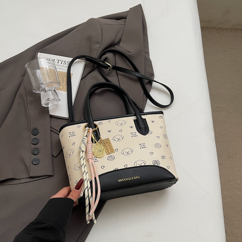 Niche polka dot women's fashionable multifunctional handbag designer fashionable women's shoulder bag crossbody bag
