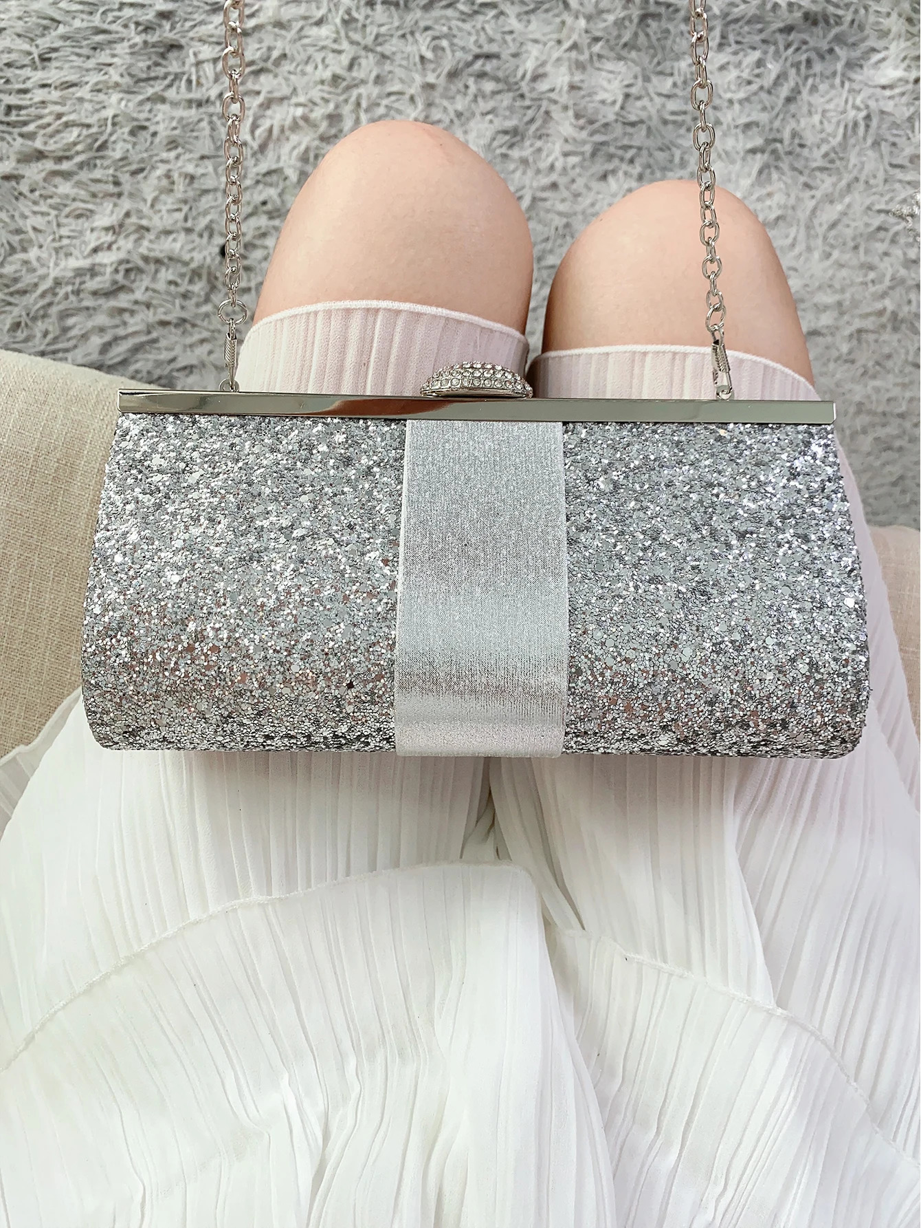 Gorgeous and luxurious trendy womens prom evening bag sparkling party clutch bag for party girls the gift for Valentine 250526