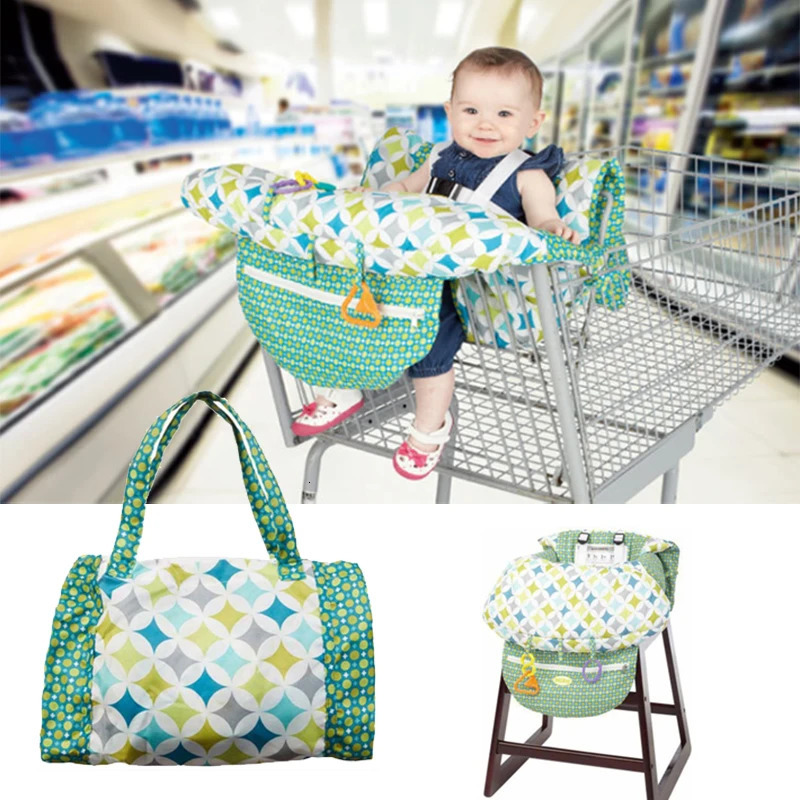 IMBABY Baby Shopping Cart Cover 2in1 Trolley Highchair for born Push Protection with Seat Belt 250527
