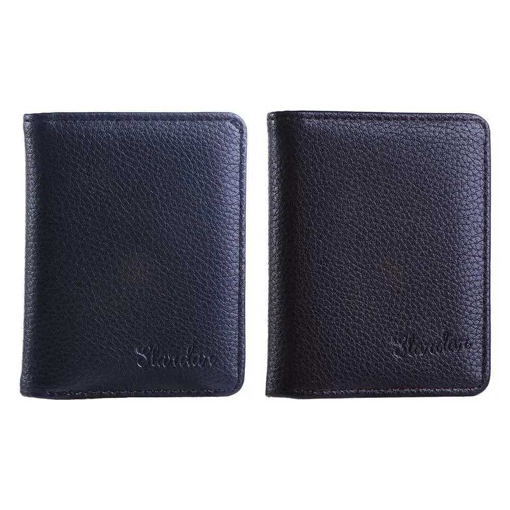 Men Wallet PU Leather Multi-slot Ultra-thin ID Card Cover Portable Compact CAsh Clip Mini Money Bag Z250527