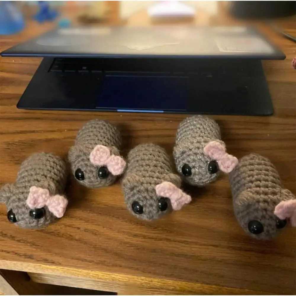 Sad Hamster Plush Toy Key Chain Funny Meme Creative Mouse Keychains For Women Girls Gifts Bagpack Pendant Accessories Jewelry W250526