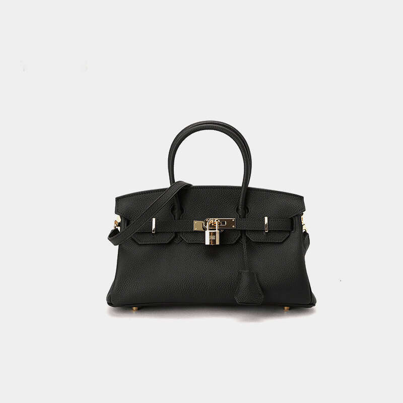 Genuine Leather 2024 Spring/Summer New Top Layer Horizontal Style Women's Cowhide High-end Shoulder Handbag