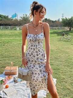2025 Summer New Women's Floral Commuter Elegant Dress