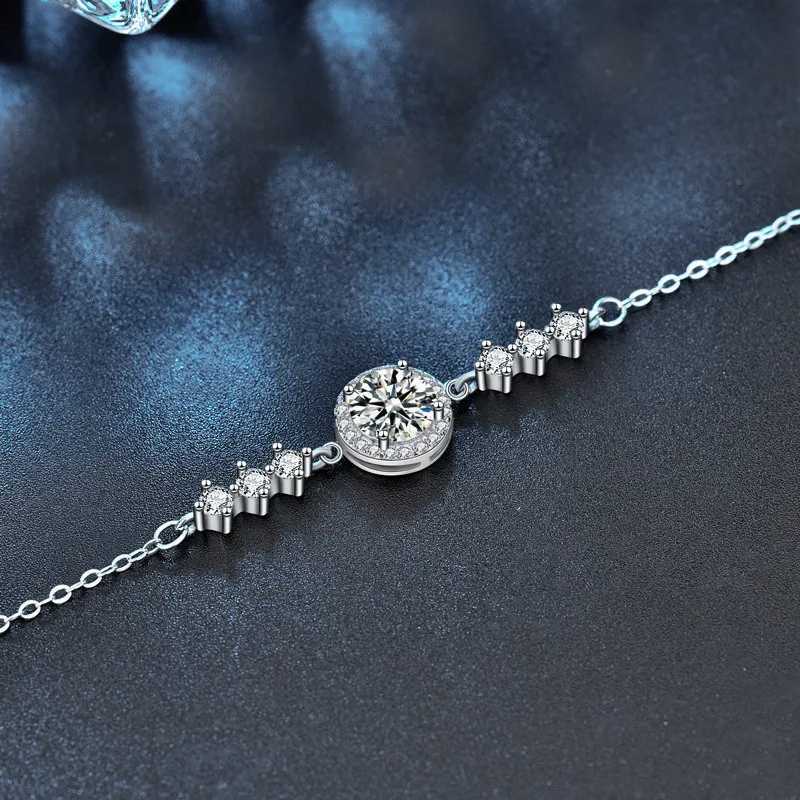 Starry Sky S925 Sterling Silver Moissanite Bracelet for Women jewelry W250526